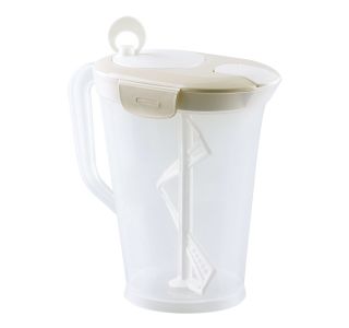 POSODA ZA ME&Scaron;ANJE UCSAN PLASTIK ROČNI ME&Scaron;ALNIK ZA ME&Scaron;ANJE BEŽ BARVE