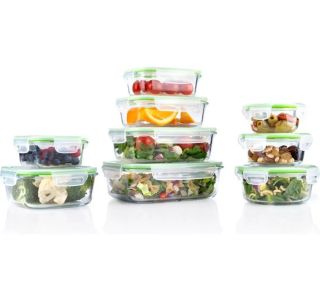 POSODA ZA SHRANJEVANJE ALPINA KOMPLET POSOD 9X STEKLO