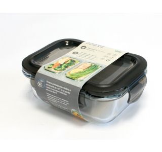 POSODA ZA SHRANJEVANJE DOMY 370 ML STEKLENA ČRNA POSODA ZA SHRANJEVANJE DOMY 370 ML STEKLENA ČRNA