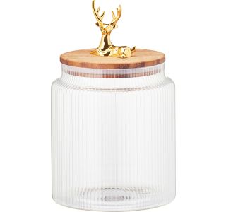 1100 ML LESEN POKROV FIGURA POZLAČENI JELEN 1100 ML LESEN POKROV FIGURA POZLAČENI JELEN