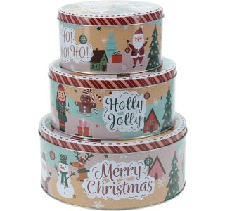 POSODA ZA SHRANJEVANJE EH 3 DELNI SET LITOGRAF ŠKATEL BOŽIČNI DEKOR POSODA ZA SHRANJEVANJE EH 3 DELNI SET LITOGRAF ŠKATEL BOŽIČNI DEKOR