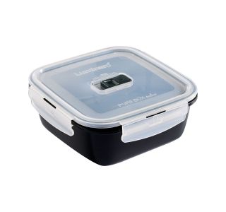 POSODA ZA SHRANJEVANJE LUMINARC BLACK BOX STEKLENA 1220ML ČRNA V1475