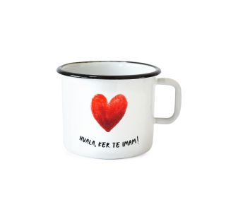 POSODA ZA TOPLE NAPITKE CUCKOO CUPS EMAJLIRAN LONČEK 8 CM, 0.37 L HVALA KER TE IMAM POSODA ZA TOPLE NAPITKE CUCKOO CUPS EMAJLIRAN LONČEK 8 CM, 0.37 L HVALA KER TE IMAM