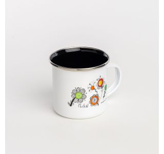 POSODA ZA TOPLE NAPITKE ENAMELIE LONČEK 8 CM - 0.35 L NEŽA 2