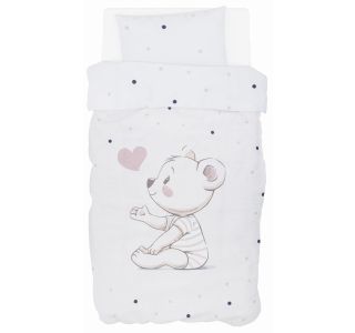 POSTELJNINA BUBABA BY FREEON OTROŠKA 6-DELNA MEDVEDEK BEŽ