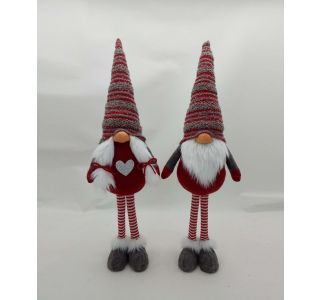 PRAZNIČNA FIGURA GLOSSTYLE ŠKRAT, RDEČ 17X11X56CM