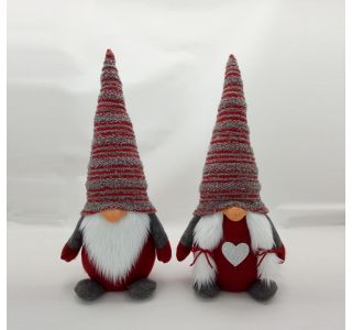 PRAZNIČNA FIGURA GLOSSTYLE ŠKRAT, RDEČ 22X15X46CM