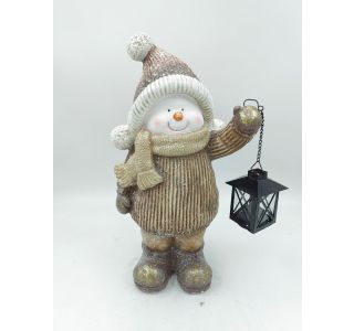 PRAZNIČNA FIGURA GLOSSTYLE SNEŽAK S SVETILKO 23X14.5X42CM PRAZNIČNA FIGURA GLOSSTYLE SNEŽAK S SVETILKO 23X14.5X42CM