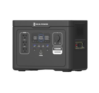 PRENOSNI HRANILNIK REM POWER PBEM 1501E APP + SOLARNI PANEL SPEM 1-18V-100W