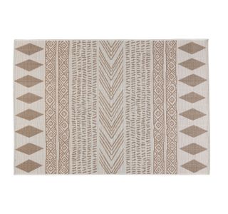 PREPROGA NATERIAL DELOS 120X180 BEŽ/RJAVA ZUNANJA