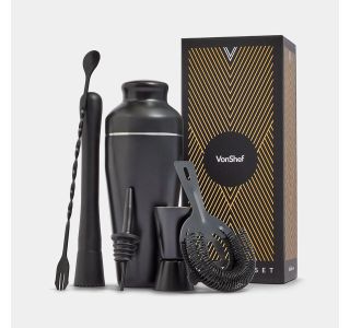 6 DELNI SET PARISIAN MAT ČRN