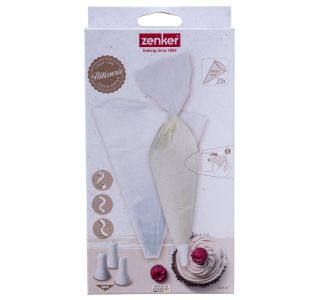 PRIPOMOČEK ZA PEKO ZENKER 20VREČK ZA DEKOR. ZA 1XUPORABO+3NASTAVK PRIPOMOČEK ZA PEKO ZENKER 20VREČK ZA DEKOR. ZA 1XUPORABO+3NASTAVK