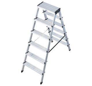 PROSTOSTOJEČA LESTEV KRAUSE MONTO DOPPLO 2X6 STOPNIC 1.3M DELOVNA VIŠINA 2.85M