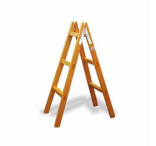 PROSTOSTOJEČA LESTEV PLEVČAK 2X3 STOPNIC LESENA 114 CM