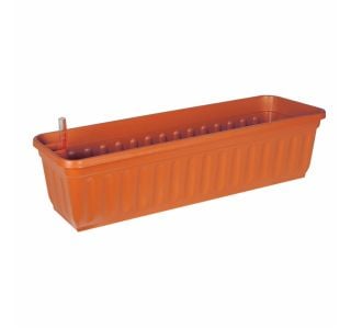 PE KORITO Z VODNO REZERVO ALPFA 80 CM TERACCOTA