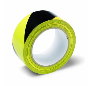 PVC LEPILNI TRAK SCHULLER WARNING TAPE 50MM X 33M - OPOZORILNI RUMENO - ČRNI