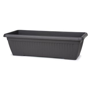 PVC ZUNANJE KORITO BLUMAX MEDITERAN MAXI 100X40 CM ANTRACIT