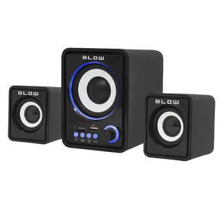 RAČUNALNIŠKI ZVOČNIKI BLOW MS-26, 2.1 STEREO USB MICROSD, LED OSVETLITEV
