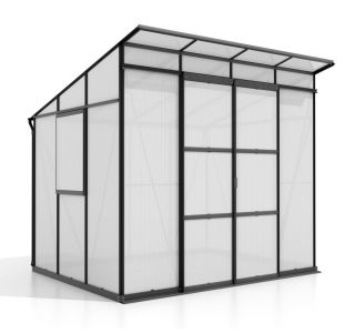 RASTLINJAK, STEKLO/POLIK. VITAVIA PLAYA 5900 ESG/VP 2.5X2M ČRNA