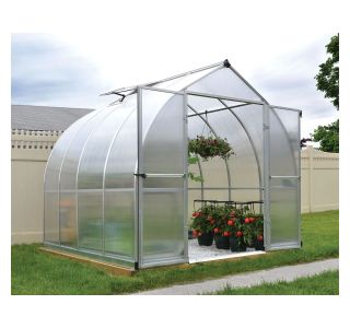 POLIKARBONATNI RASTLINJAK PALRAM BELLA 8X8+KOMPLET ZA KAPLJIČNO NAMAKANJE