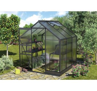 POLIKARBONATNI RASTLINJAK VITAVIA APOLLO 3800 VP4MM 2X2M ČRNA