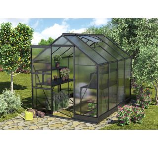 POLIKARBONATNI RASTLINJAK VITAVIA APOLLO 5000 VP4MM 2X2.6M ČRNA