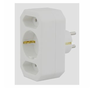 RAZDELILNIK/ADAPTER EMOS 1 ŠUKO + 2 EURO BEL