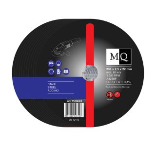 REZALNA PLOŠČA ZA JEKLO MQ 230X2.5X22 10-DELNI SET A30SBF REZALNA PLOŠČA ZA JEKLO MQ 230X2.5X22 10-DELNI SET A30SBF