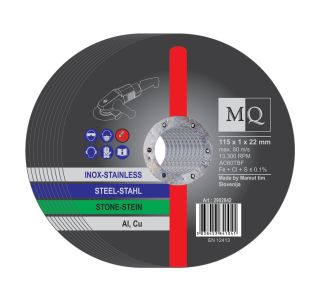 REZALNA PLOŠČA VEČNAMENSKA MQ 125X1X22MM 10-DELNI SET REZALNA PLOŠČA VEČNAMENSKA MQ 125X1X22MM 10-DELNI SET