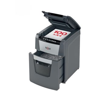 UNIČEVALNIK PAPIRJA REXEL AUTO+ 100X 4X28/P4 OPTIMUM 2020100XEU
