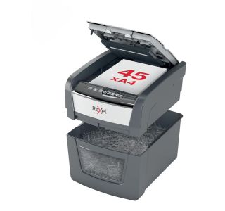 UNIČEVALNIK PAPIRJA REXEL AUTO+ 45X 4X28/P4 OPTIMUM 2020045XEU