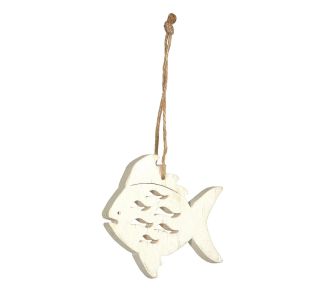 RIBA LESENA, BELA, 8X7CM RIBA LESENA, BELA, 8X7CM