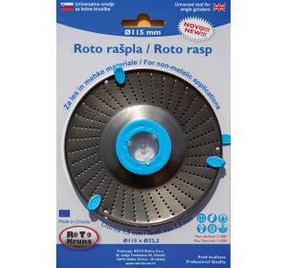 STRGALNA PLOŠČA ZA LES ROTO KRUNA ROTO RAŠPLA FI 115 MM 1.5 MM