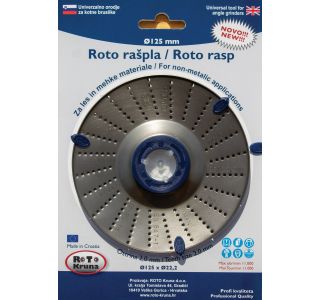 STRGALNA PLOŠČA ZA LES ROTO KRUNA ROTO RAŠPLA FI 125 MM 2.0 MM