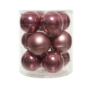 ROZA STEKLENE BUNKE, 12 KOSOV, PREMER 80 MM ROZA STEKLENE BUNKE, 12 KOSOV, PREMER 80 MM