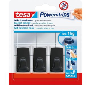 SAMOLEPILNI IZDELEK TESA POWERSTRIPS MINI KLJUKICA PRAVOKOTNA 2/1 ČRNA SAMOLEPILNI IZDELEK TESA POWERSTRIPS MINI KLJUKICA PRAVOKOTNA 2/1 ČRNA