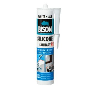 ACETATNI SILIKON BISON BELI 280 ML ACETATNI SILIKON BISON BELI 280 ML