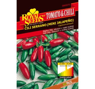 PLODOVKA ROYAL SEEDS ČILI MINI JALAP. TC 70 PLODOVKA ROYAL SEEDS ČILI MINI JALAP. TC 70