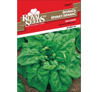 LISTNA ZELENJAVA ROYAL SEEDS ŠPINAČA MATADOR 97 LISTNA ZELENJAVA ROYAL SEEDS ŠPINAČA MATADOR 97