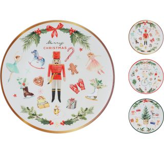 SERVIRNI PLADENJ EH 33 CM BOŽIČNI DEKOR RAZLIČNI VZORCI