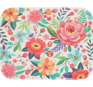 SERVIRNI PLADENJ EH 36.5X28.5 CM IZ MELAMINA S CVETLIČNIM VZORCEM