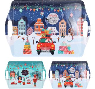 SERVIRNI PLADENJ EH 45X30 CM RAZLIČNI BOŽIČNI DEKORJI IZ MELAMINA