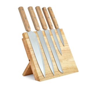 SET NOŽEV LIVOO NA LESENEM STOJALU 5/1 MEC136