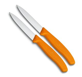 SET NOŽEV VICTORINOX ZA ZELENJAVO 2X ŠPIČASTO REZILO 8CM ORANŽEN SET NOŽEV VICTORINOX ZA ZELENJAVO 2X ŠPIČASTO REZILO 8CM ORANŽEN