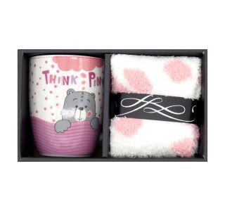 SET SKODELIC IN LONČKOV ATALA DARILNI SET LONČEK IN NOGAVIČKA