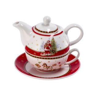 SET SKODELIC IN LONČKOV MHOME 350 ML ČAJNIK S SKODELICO IN PODSTAVKOM