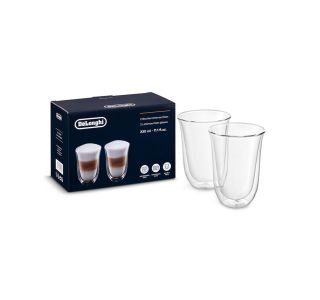 SET SKODELIC Z DVOJNIM STEKLOM DELONGHI LATTEMACCHIATO 330 ML