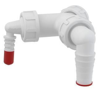 SIFON ZA PRALNI STROJ VAFRA PVC KOLENO ZA PRALNI IN SUŠILNI STROJ Z MEMBRANO