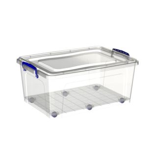 ŠKATLA/ZABOJ PRACTICMAX CLEAR BOX 30L ROLLER ŠKATLA/ZABOJ PRACTICMAX CLEAR BOX 30L ROLLER
