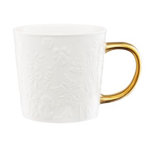 SKODELICA / LONČEK AMBITION 380 ML Z ZLATIM ROČAJEM